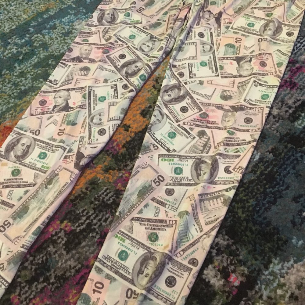 SEE YOU MONDAY cash money leggings LARGE XL EUC